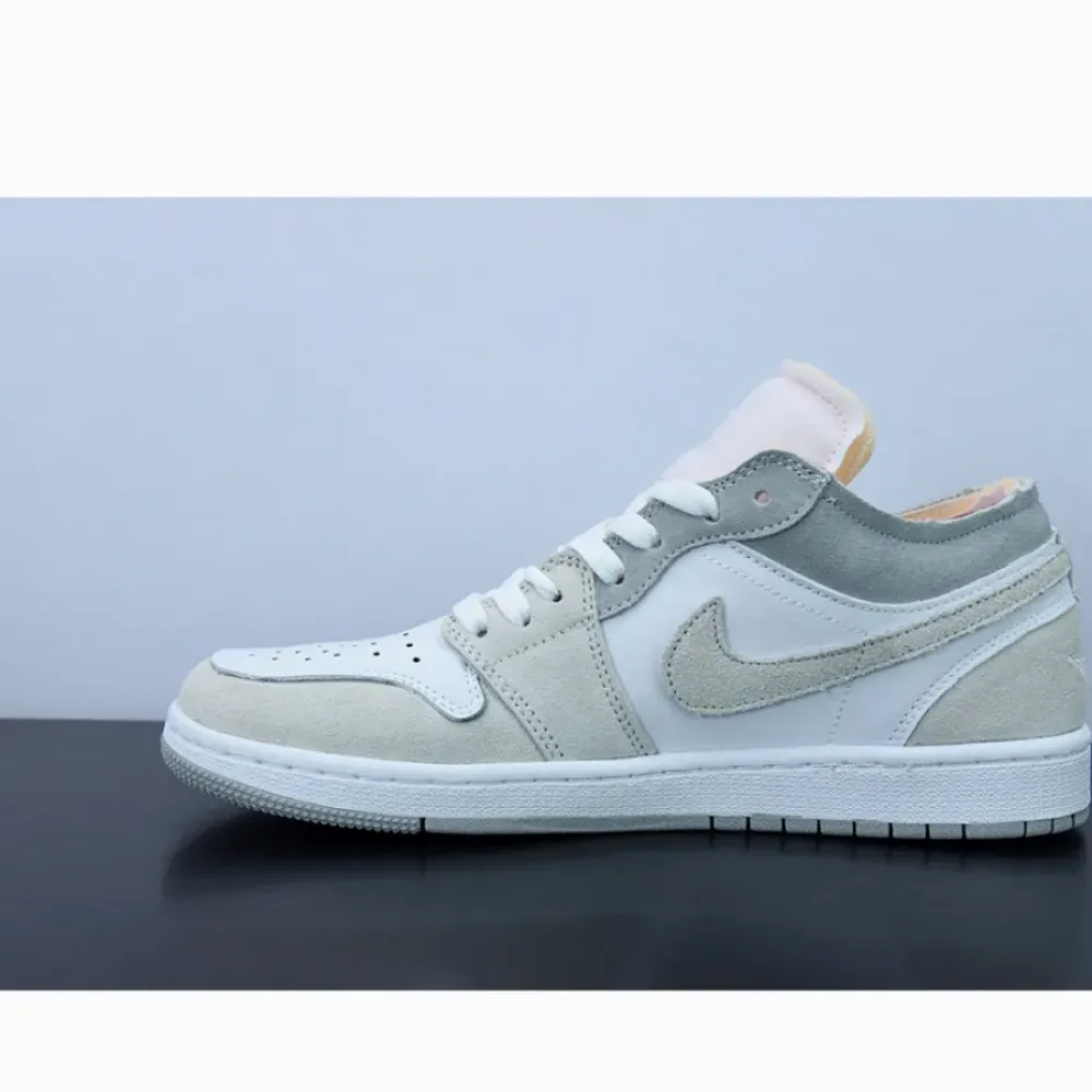 Air Jordan 1 Low “Inside Out” White/Grey-Sail  DN1635-100