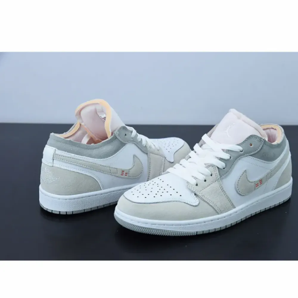 Air Jordan 1 Low “Inside Out” White/Grey-Sail  DN1635-100