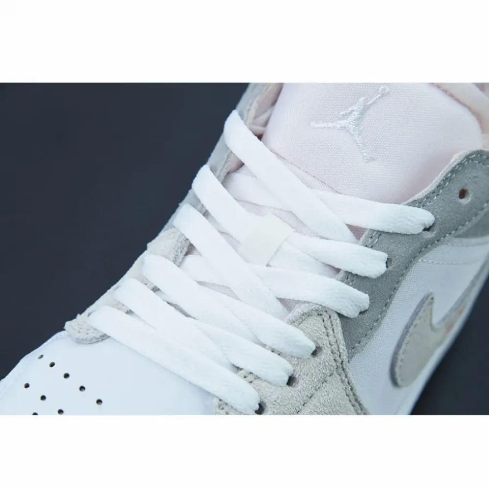 Air Jordan 1 Low “Inside Out” White/Grey-Sail  DN1635-100