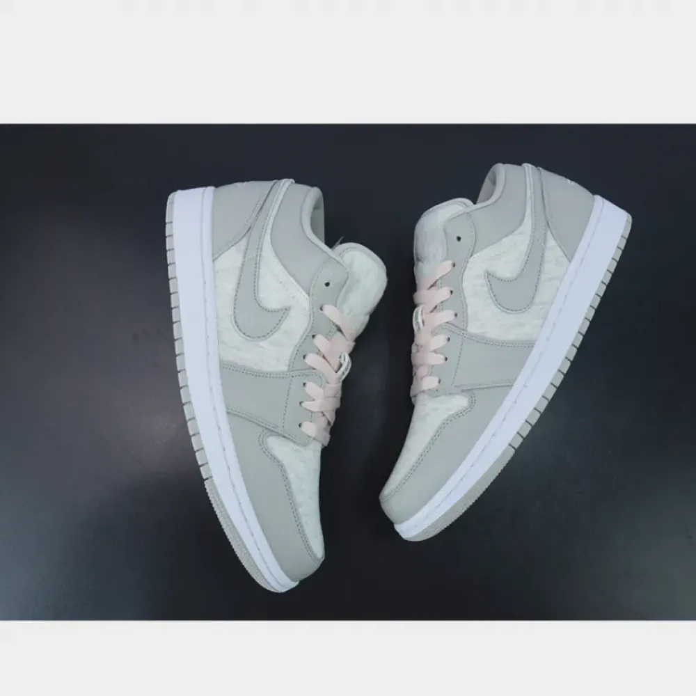 Air Jordan 1 Low Light Iron Ore/White-Atmosphere  DQ6076-001