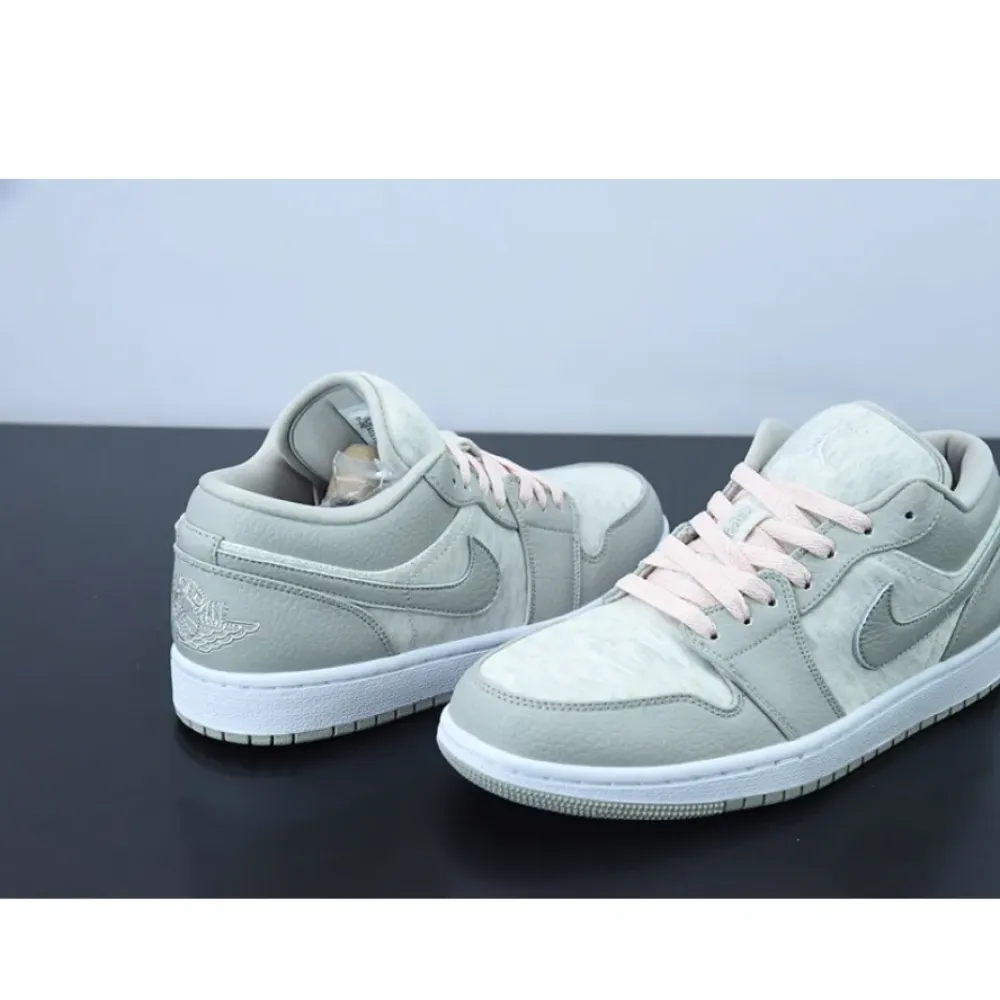Air Jordan 1 Low Light Iron Ore/White-Atmosphere  DQ6076-001