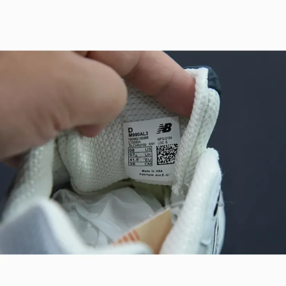 New Balance 990v3 Made in USA Sea Salt/Rain Cloud M990AL3