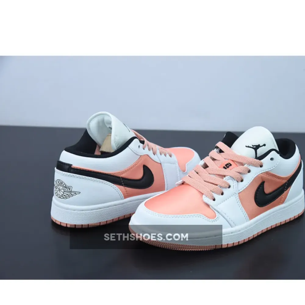 Air Jordan 1 Low GS White/Light Madder Root-Black  DM8960-801