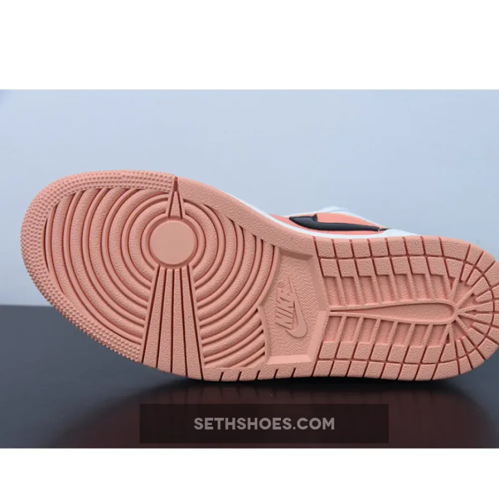 Air Jordan 1 Low GS White/Light Madder Root-Black  DM8960-801