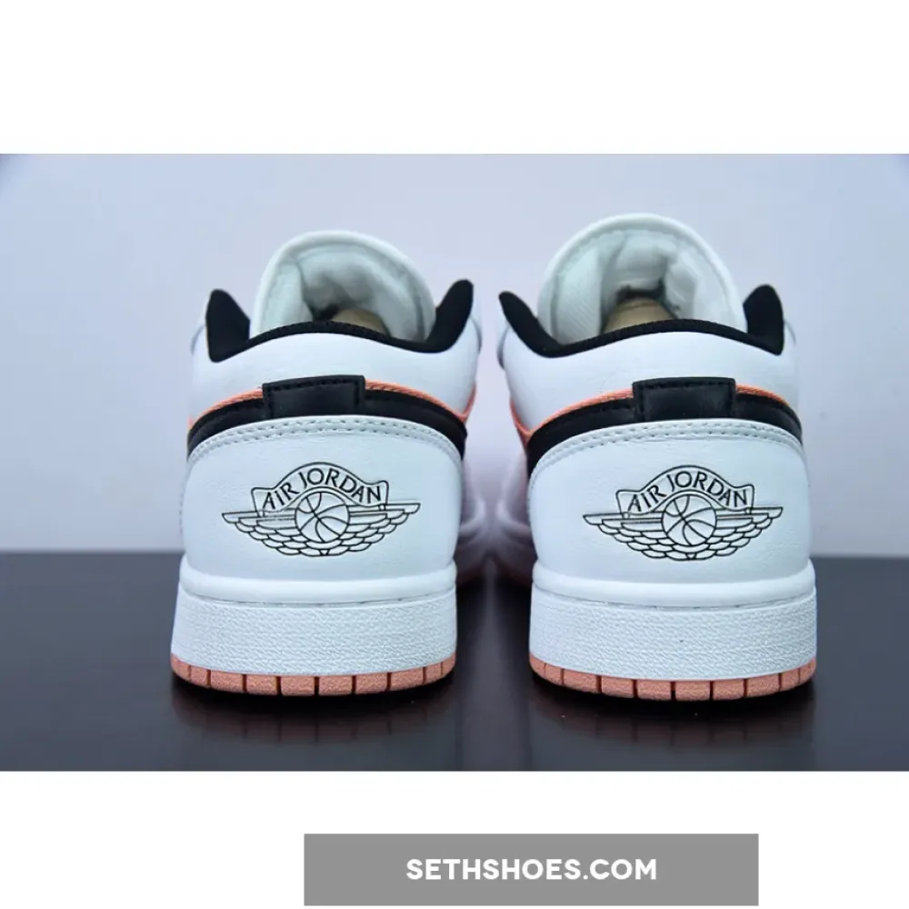 Air Jordan 1 Low GS White/Light Madder Root-Black  DM8960-801