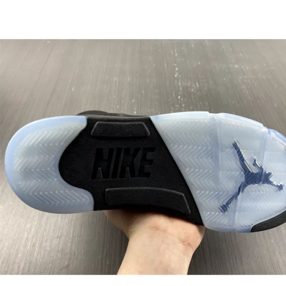 Air Jordan 5 Retro Black/Fire Red-Metallic Silver-White  845035-003