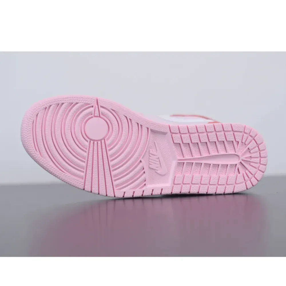 Air Jordan 1 Mid GS Digital Pink/White-Pink Foam-Sail  CW5379-600