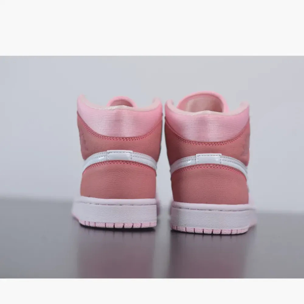 Air Jordan 1 Mid GS Digital Pink/White-Pink Foam-Sail  CW5379-600