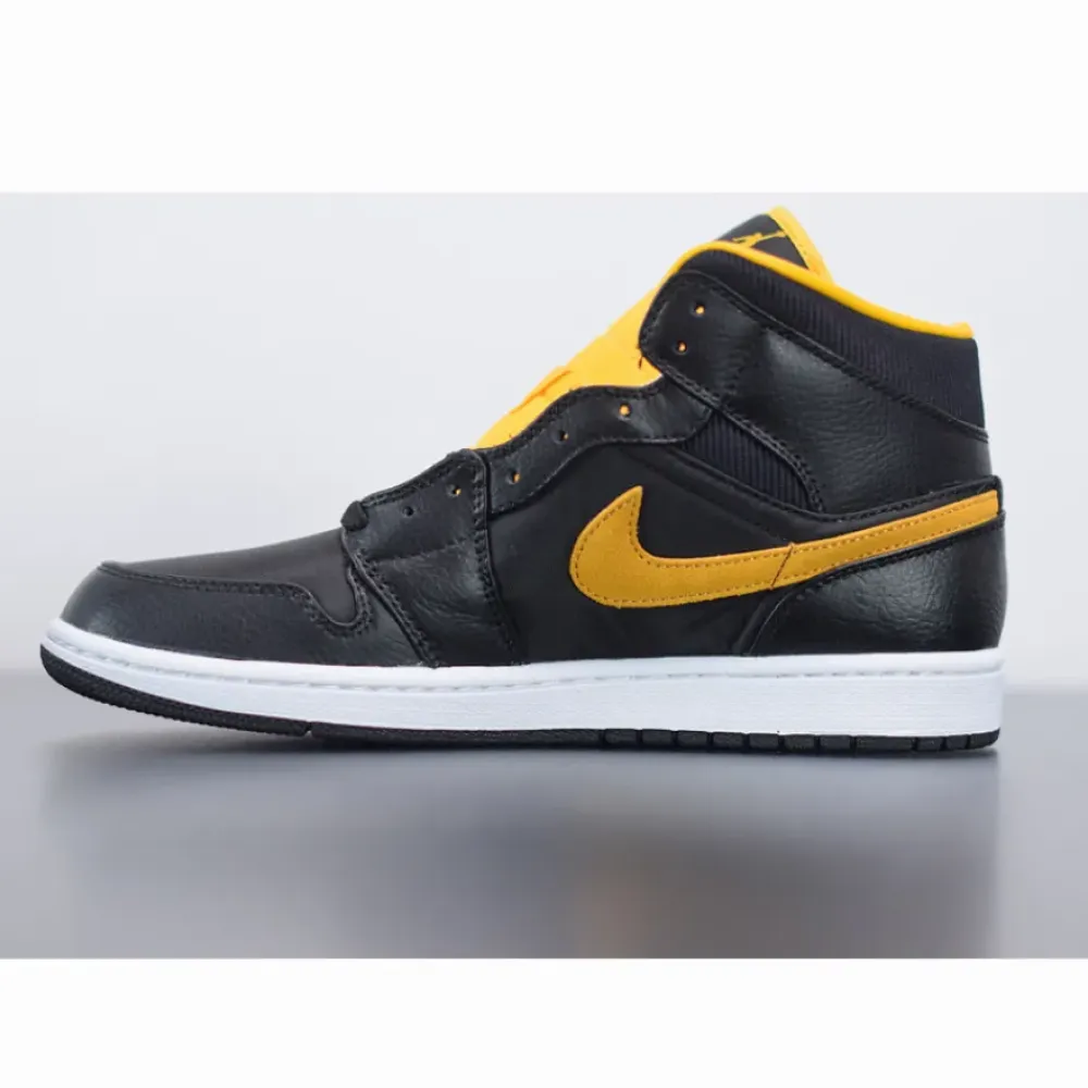 Air Jordan 1 Mid Black/University Gold-White  CI9352-001