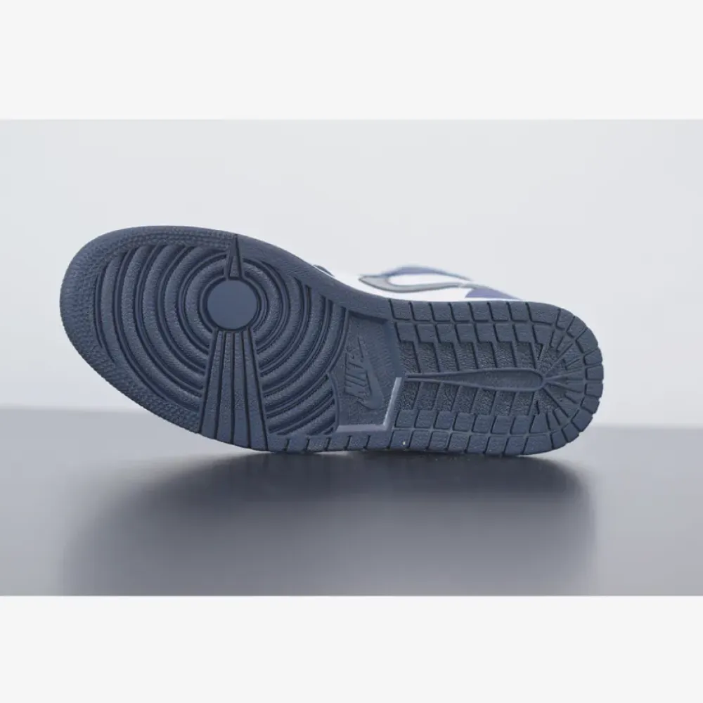 Air Jordan 1 Mid Obsidian/Sanded Purple-White  554724-445