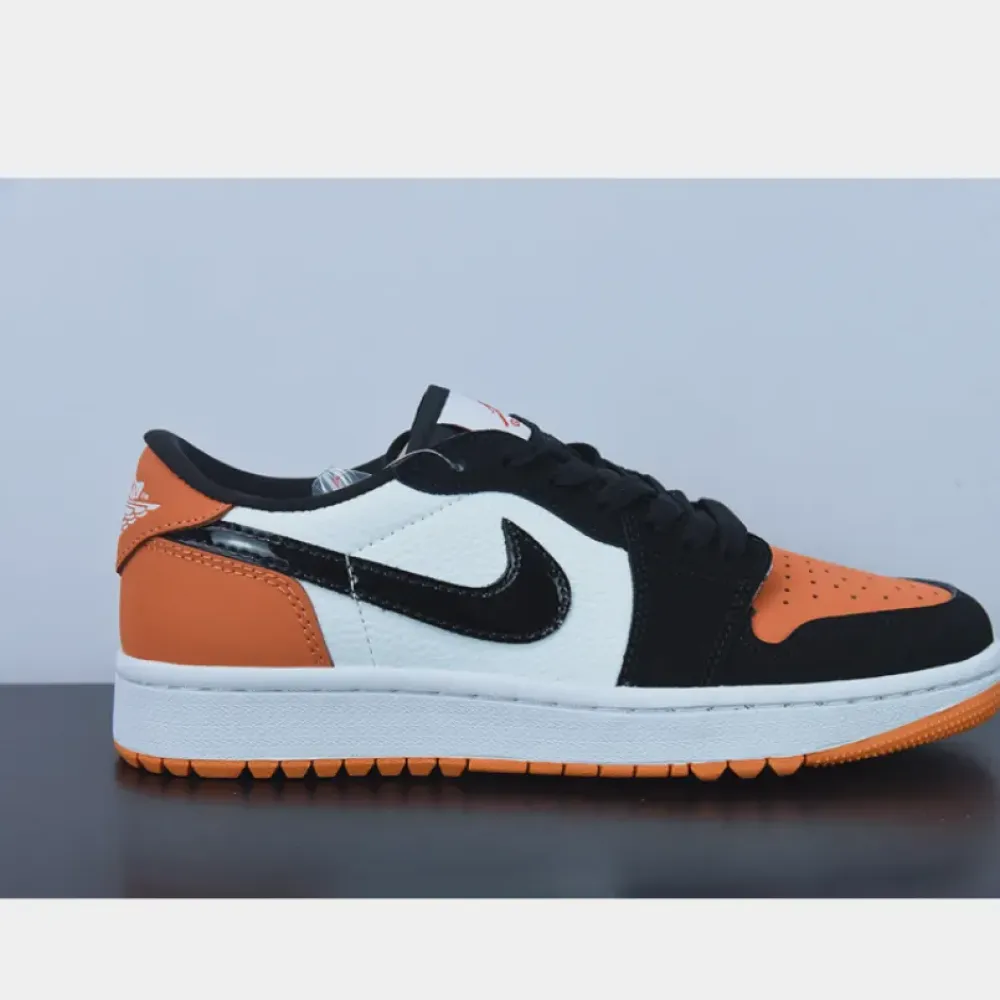Air Jordan 1 Low Golf “Shattered Backboard” Starfish/White/Black  DD9315-800