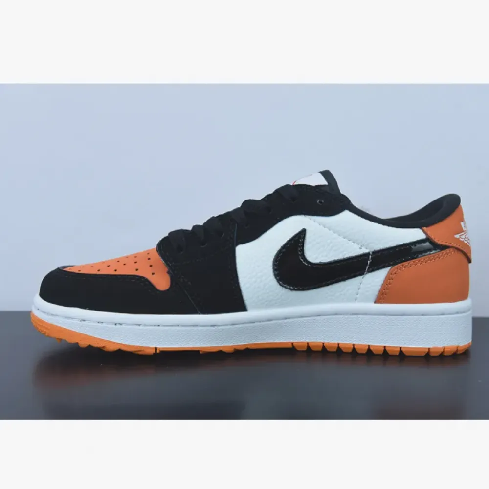 Air Jordan 1 Low Golf “Shattered Backboard” Starfish/White/Black  DD9315-800