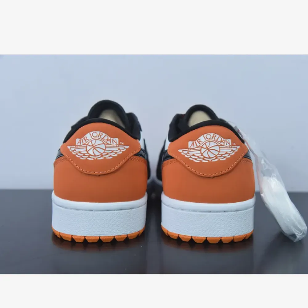 Air Jordan 1 Low Golf “Shattered Backboard” Starfish/White/Black  DD9315-800