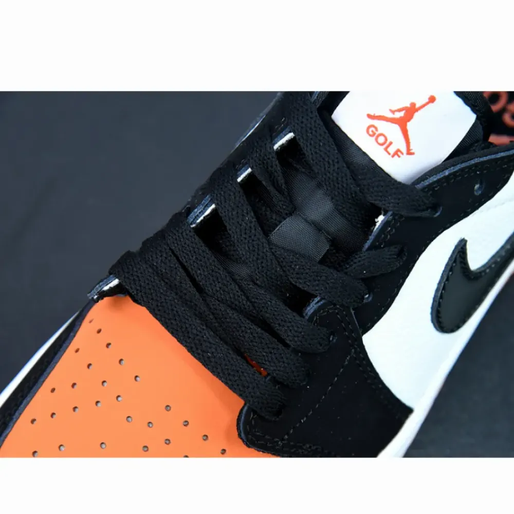 Air Jordan 1 Low Golf “Shattered Backboard” Starfish/White/Black  DD9315-800