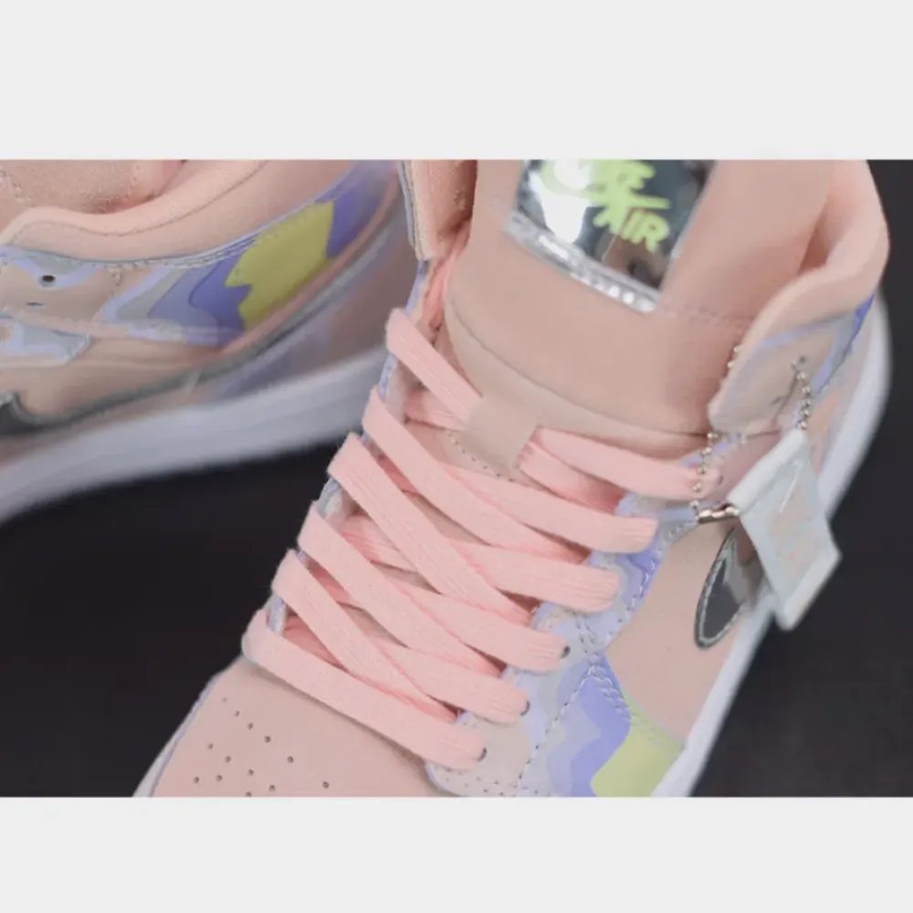 Air Jordan 1 Mid “P(HER)SPECTIVE” Washed Coral/Chrome/Light Whistle CW6008-600