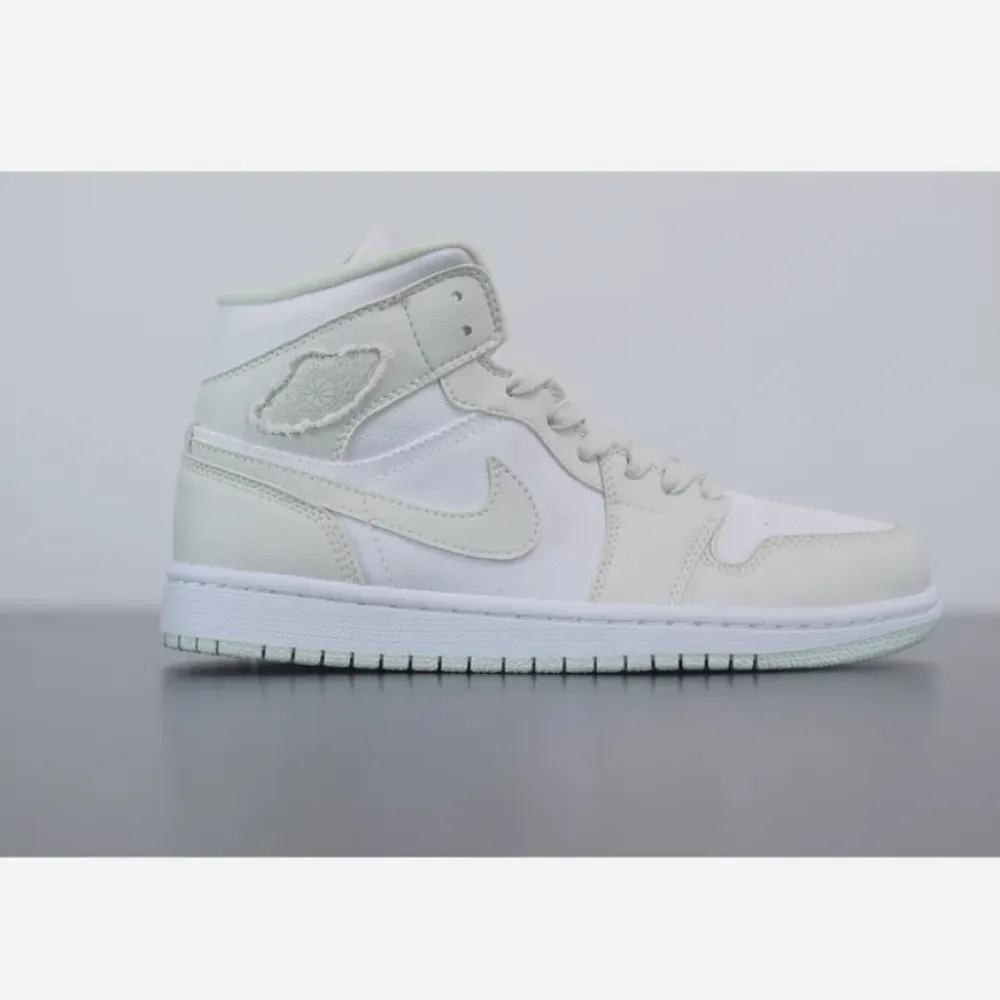 Air Jordan 1 Mid WMNS White/Spruce Aura  CV5280-103