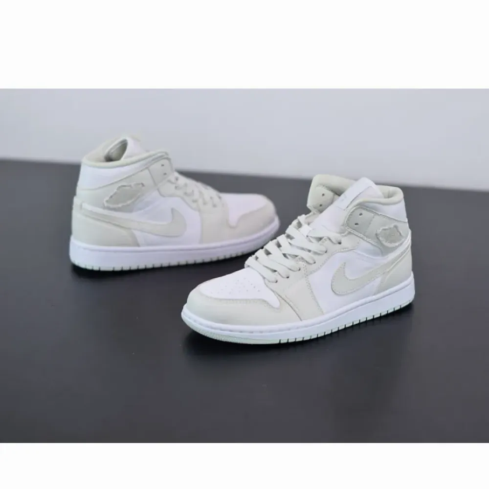 Air Jordan 1 Mid WMNS White/Spruce Aura  CV5280-103