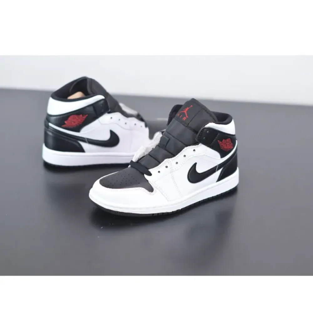 Air Jordan 1 Mid “Reverse Black Toe”  BQ6472-101