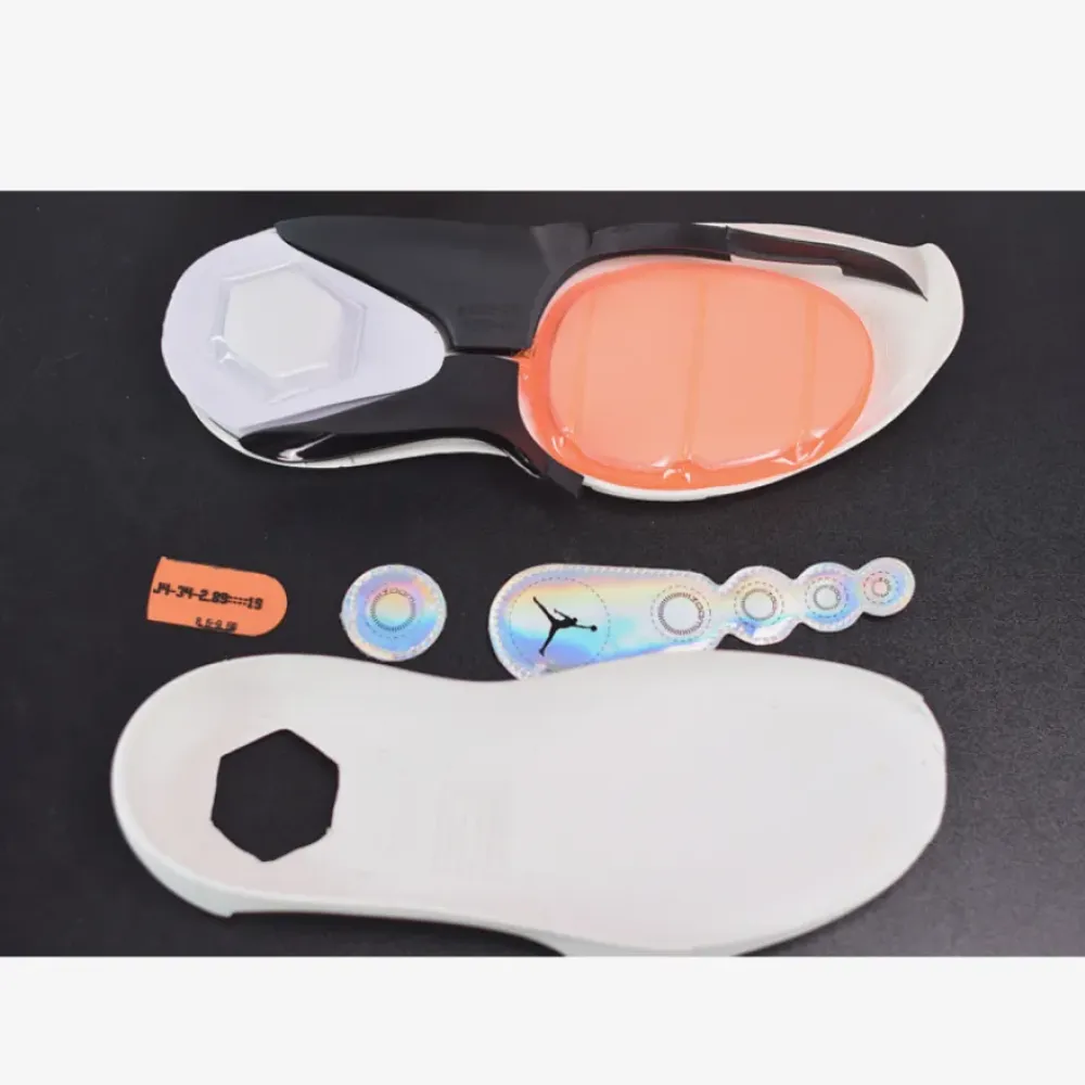 Air Jordan 34 Amber Rise/Black-Sail-Metallic Silver  AR3240-800