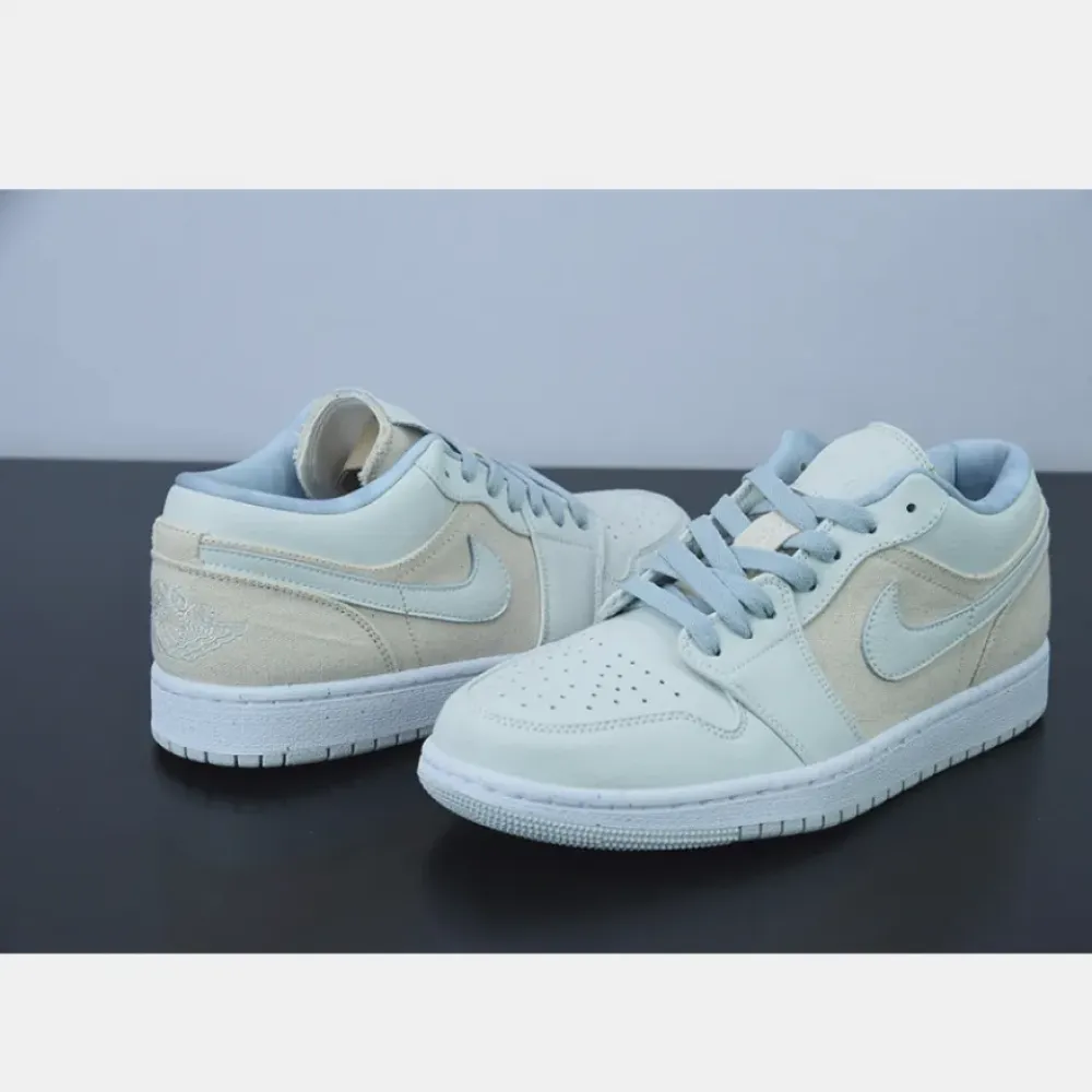 Air Jordan 1 Low Canvas Grey Cream  DQ4151-500