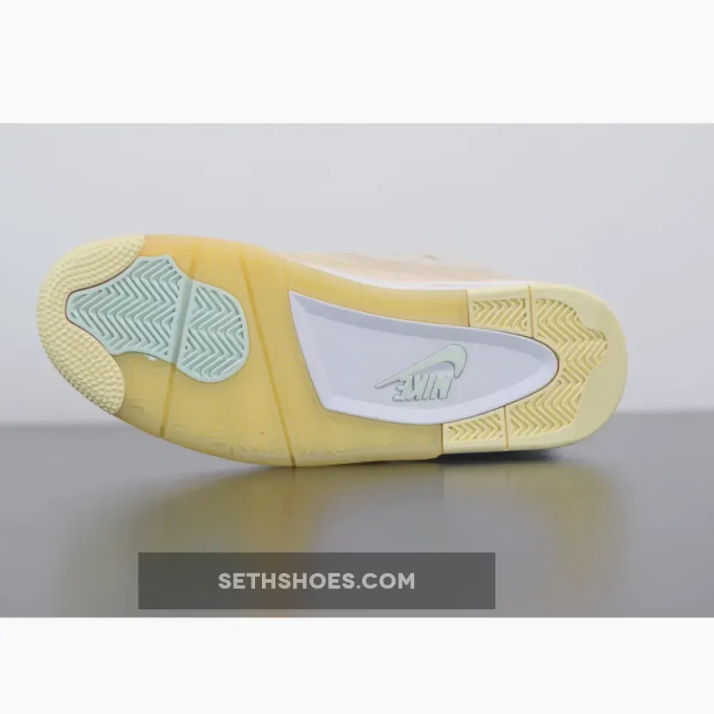 Off-White x Air Jordan 4 SP Sail/Muslin-White-Black  CV9388-100