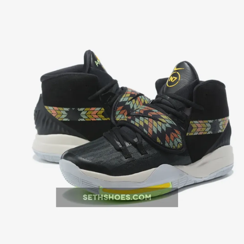 Nike Kyrie 6 “N7” Black/Pure Platinum/Citron Pulse  DA1348-001