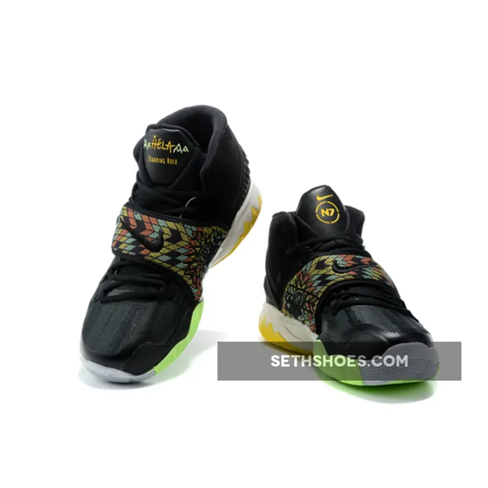 Nike Kyrie 6 “N7” Black/Pure Platinum/Citron Pulse  DA1348-001