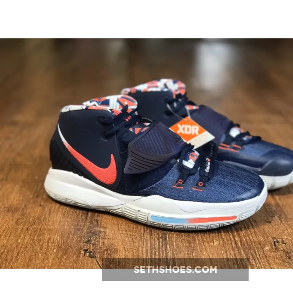 Nike Kyrie 6 “USA” Midnight Navy/Laser Crimson-Psychic Blue  BQ4630-402