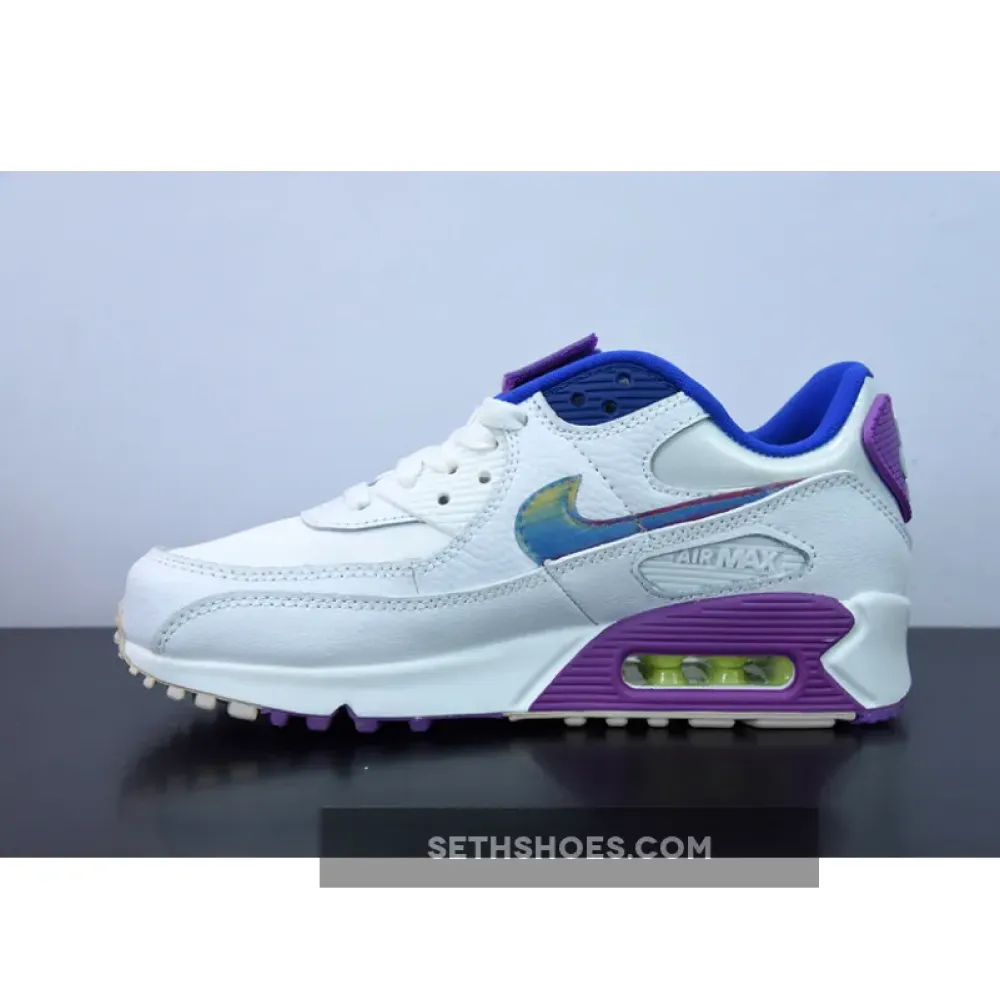 Nike Air Max 90 Easter White/Multi-Purple Nebula  CJ0623-100