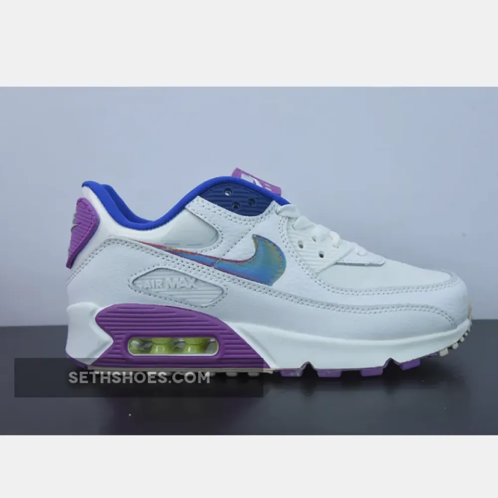 Nike Air Max 90 Easter White/Multi-Purple Nebula  CJ0623-100