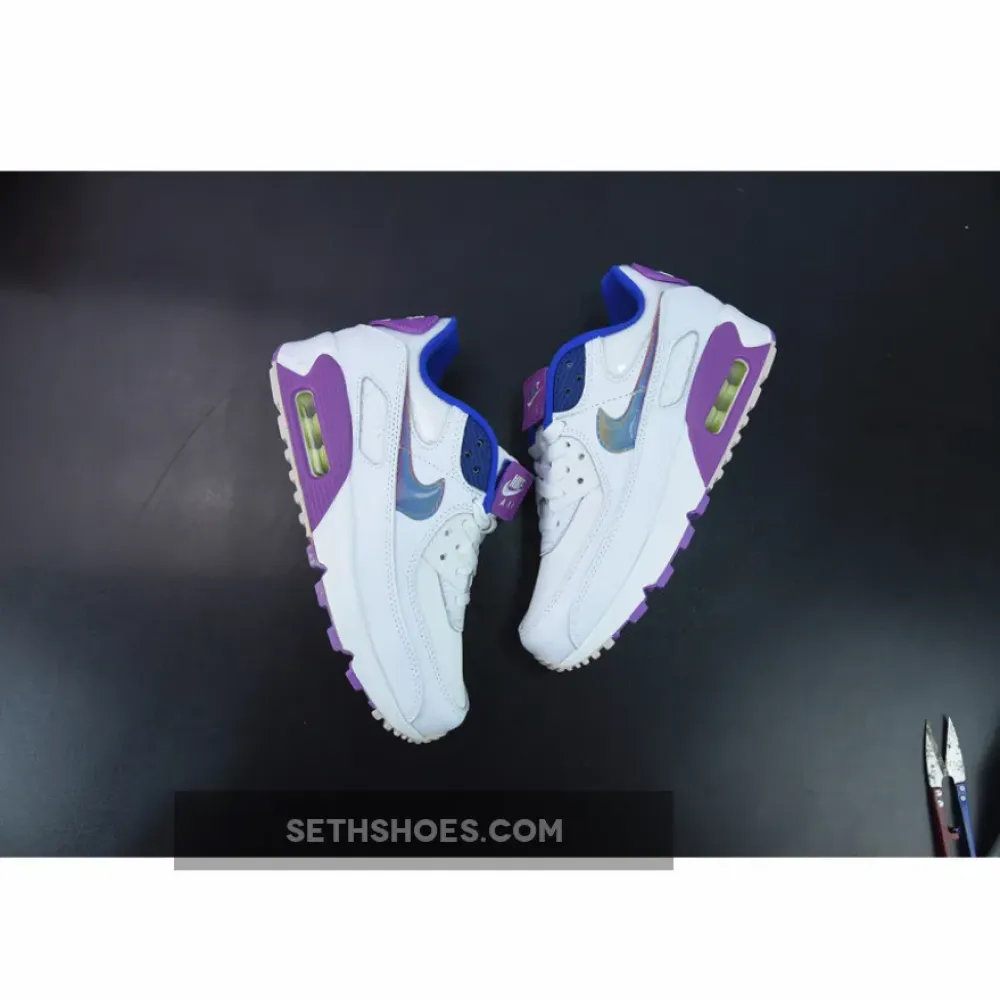 Nike Air Max 90 Easter White/Multi-Purple Nebula  CJ0623-100