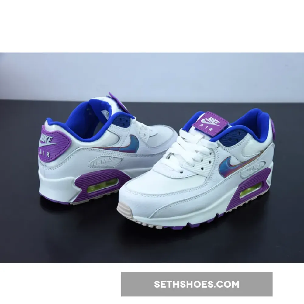 Nike Air Max 90 Easter White/Multi-Purple Nebula  CJ0623-100