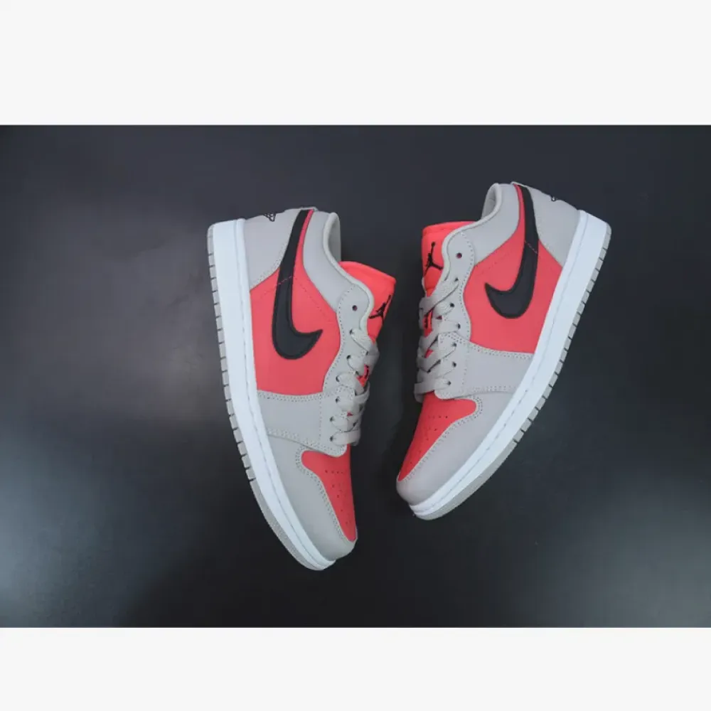 Air Jordan 1 Low Light Iron Ore/Black-Siren Red  DC0774-060