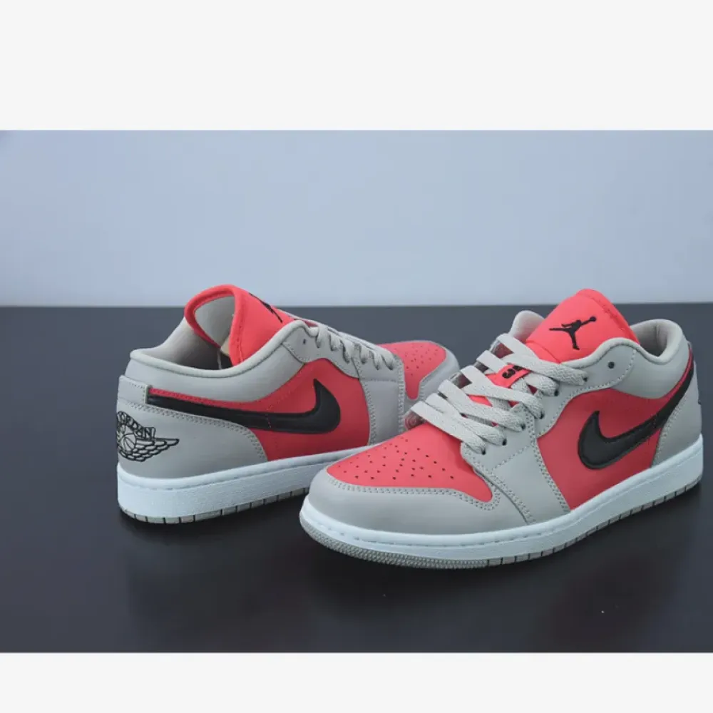 Air Jordan 1 Low Light Iron Ore/Black-Siren Red  DC0774-060