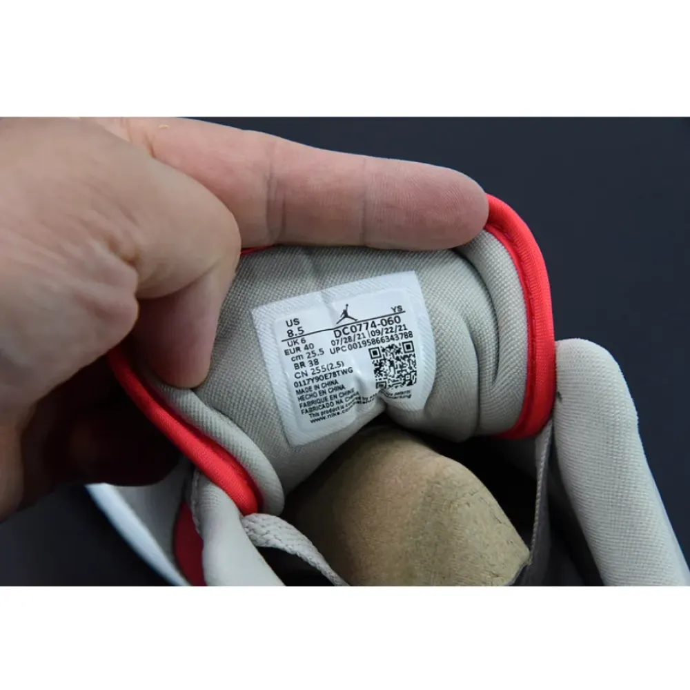 Air Jordan 1 Low Light Iron Ore/Black-Siren Red  DC0774-060