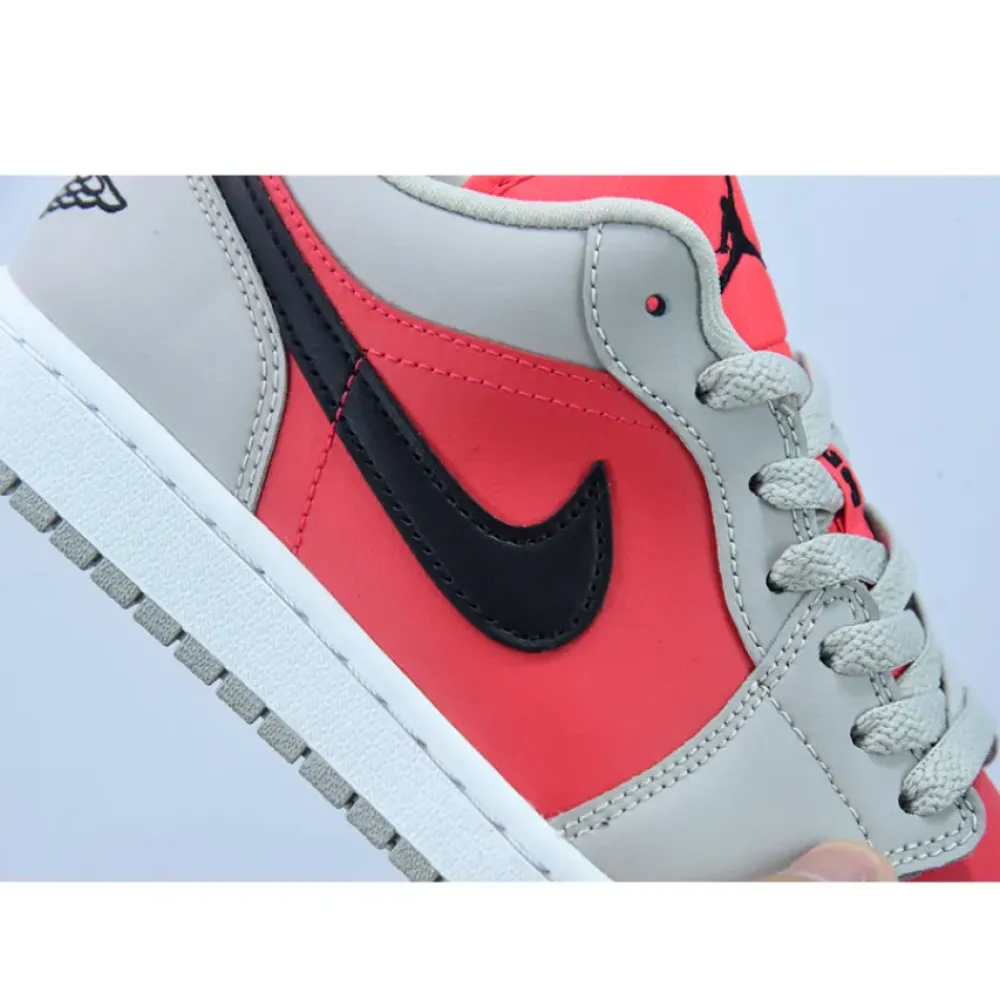 Air Jordan 1 Low Light Iron Ore/Black-Siren Red  DC0774-060
