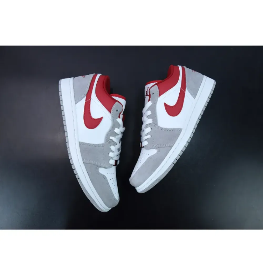 Air Jordan 1 Low White/Grey-Red  DC6991-016