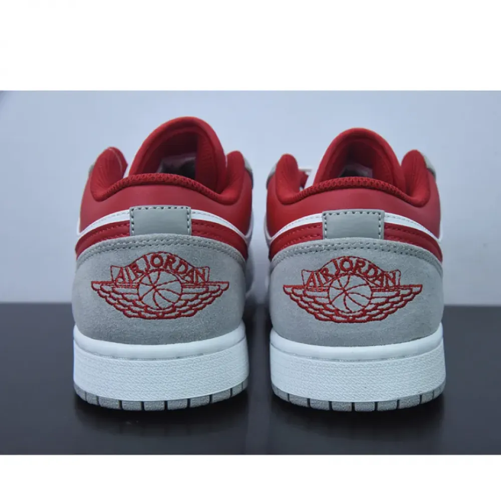 Air Jordan 1 Low White/Grey-Red  DC6991-016