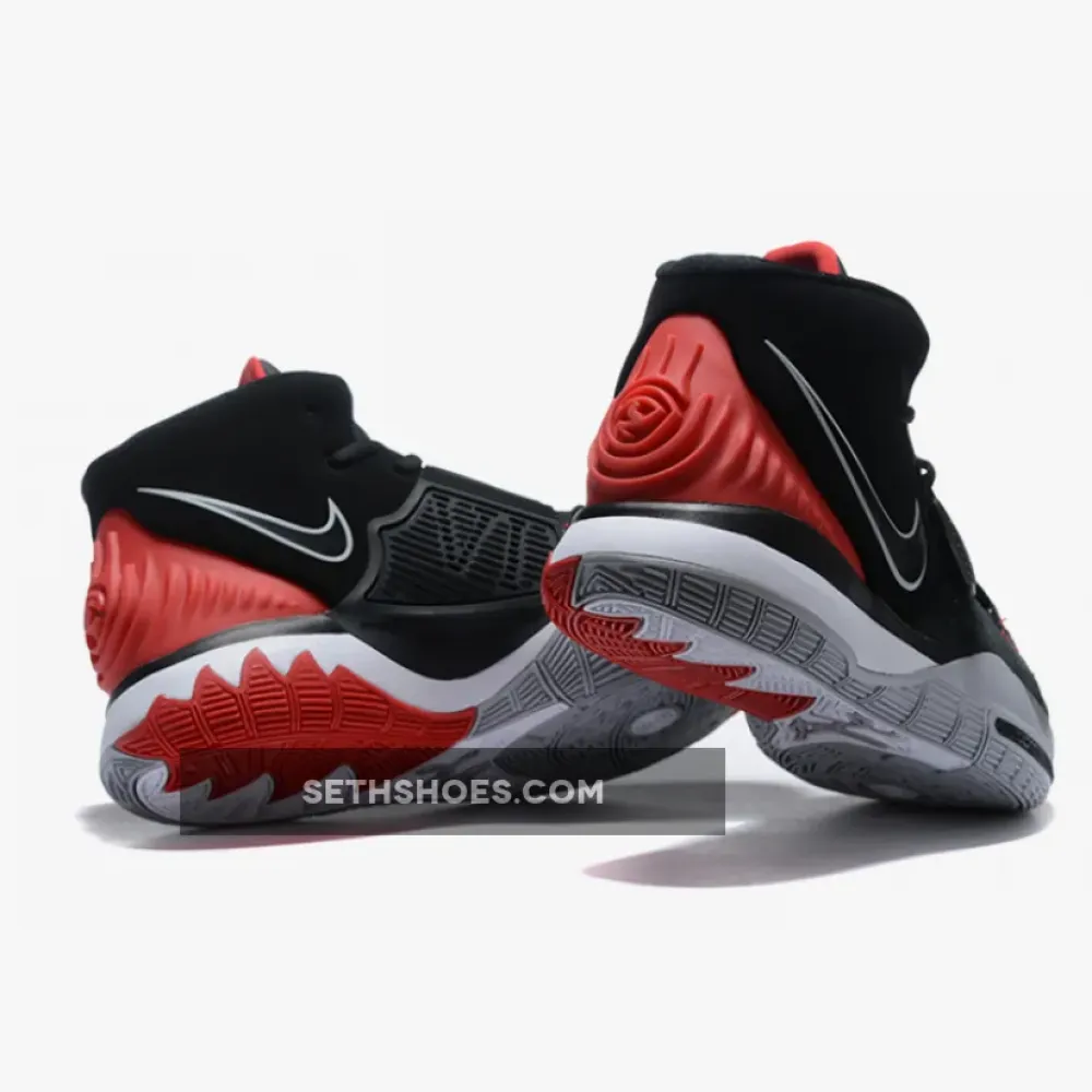 Nike Kyrie 6 “Bred” Black/University Red-White  BQ4630-002