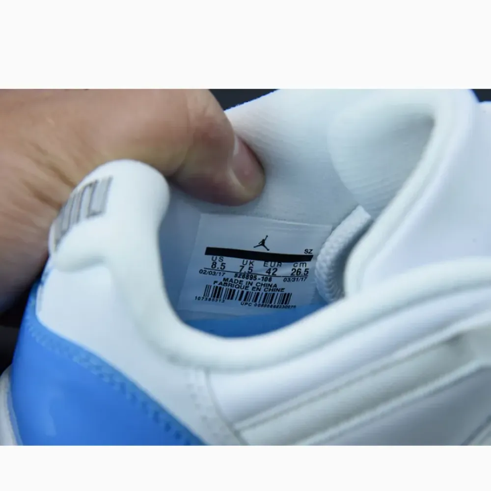 Air Jordan 11 Low “Columbia Blue” White/University Blue  528895-106