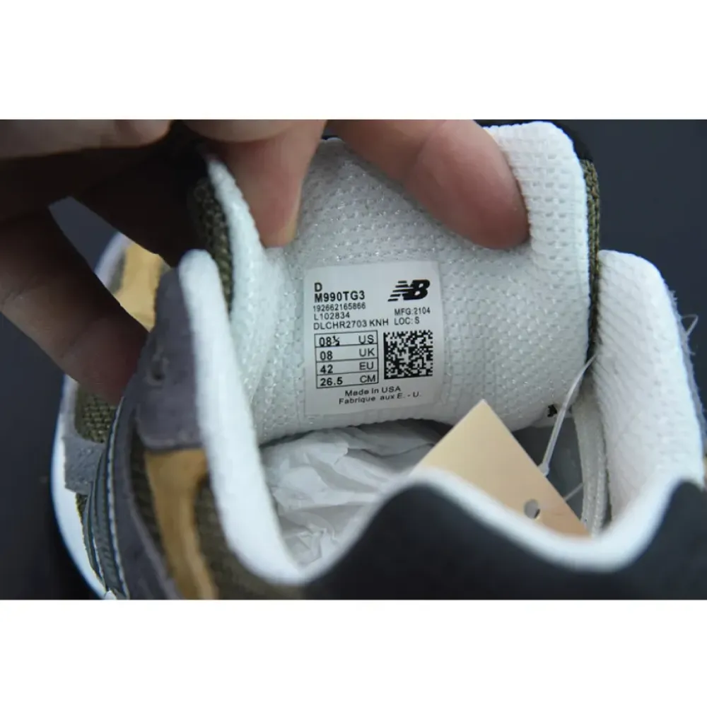 New Balance 990v3 Made In USA Marblehead with incense M990TG3