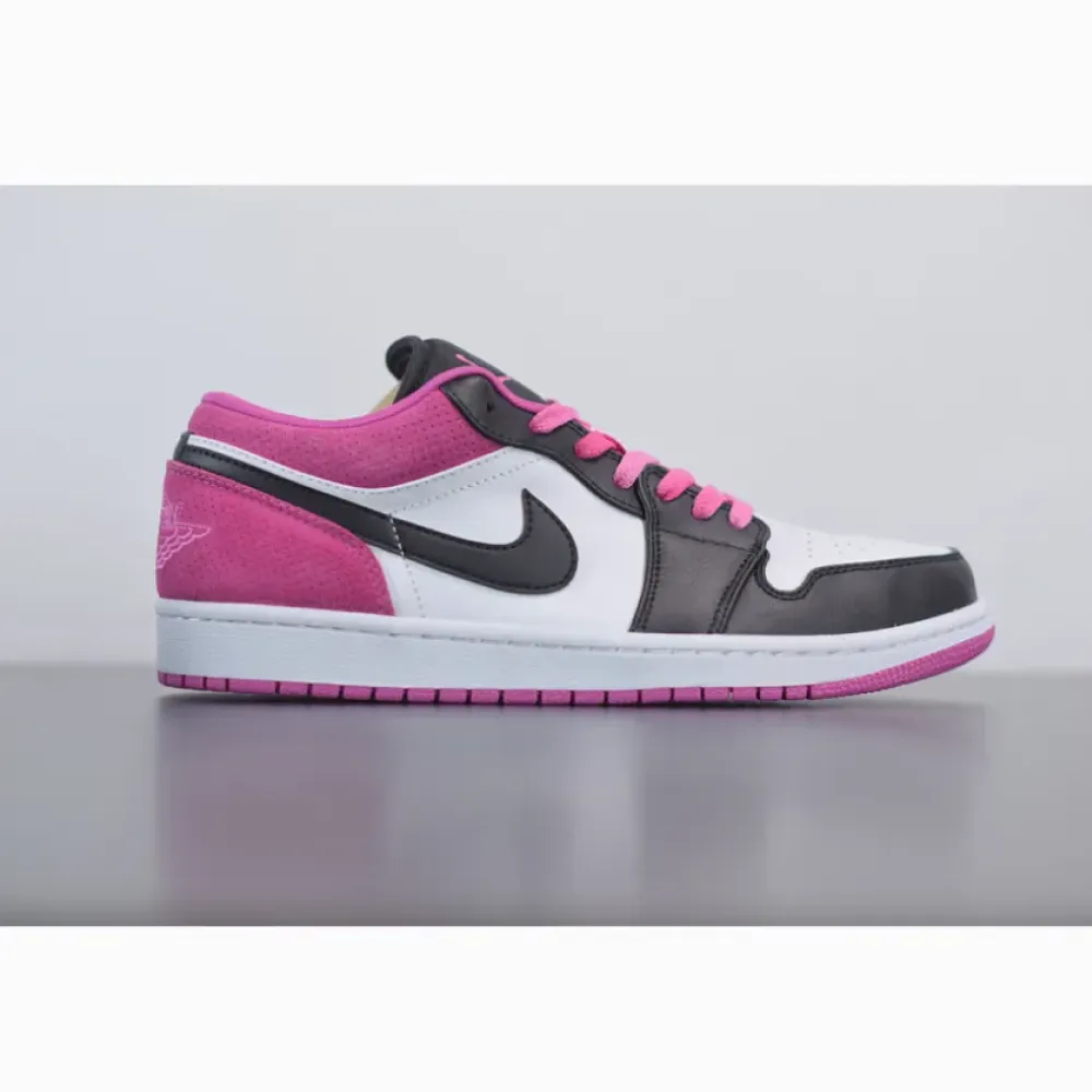 Air Jordan 1 Low Black/White-Magenta  CK3022-005