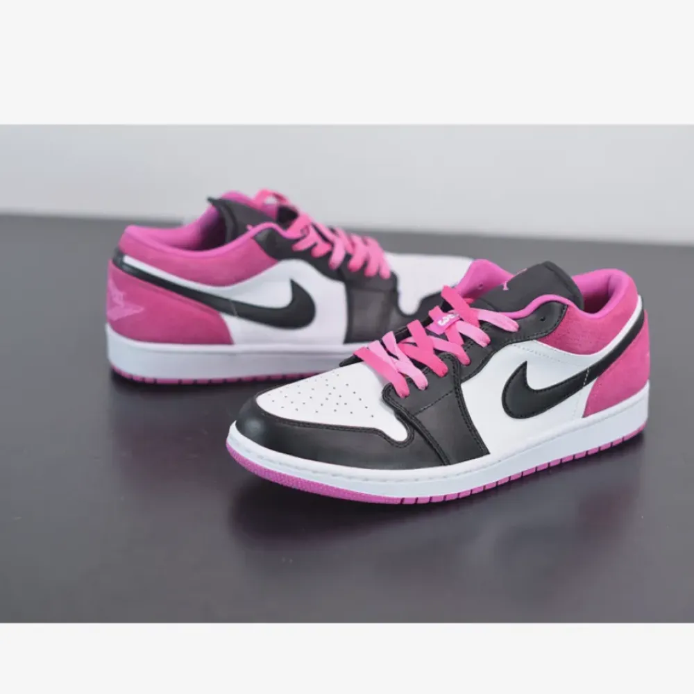 Air Jordan 1 Low Black/White-Magenta  CK3022-005