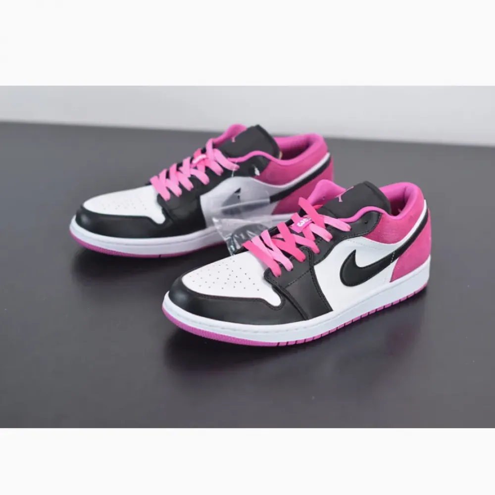 Air Jordan 1 Low Black/White-Magenta  CK3022-005