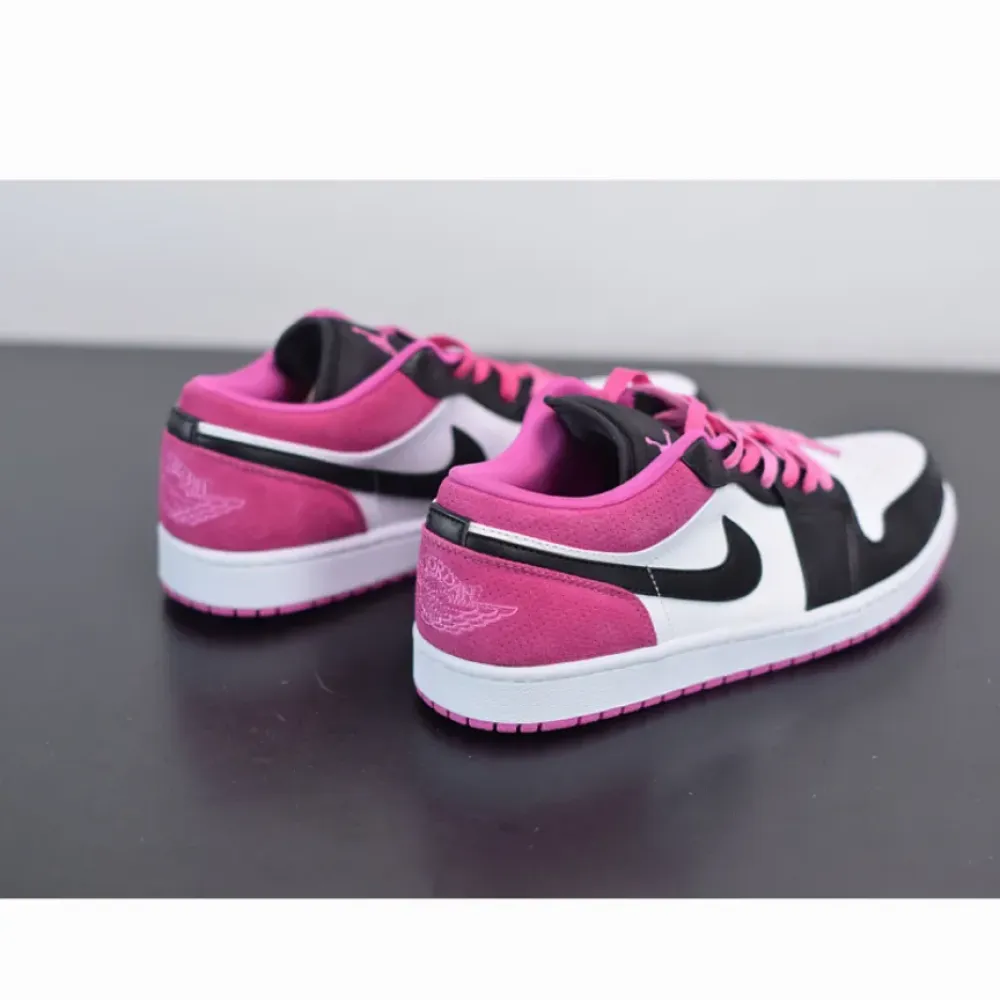 Air Jordan 1 Low Black/White-Magenta  CK3022-005