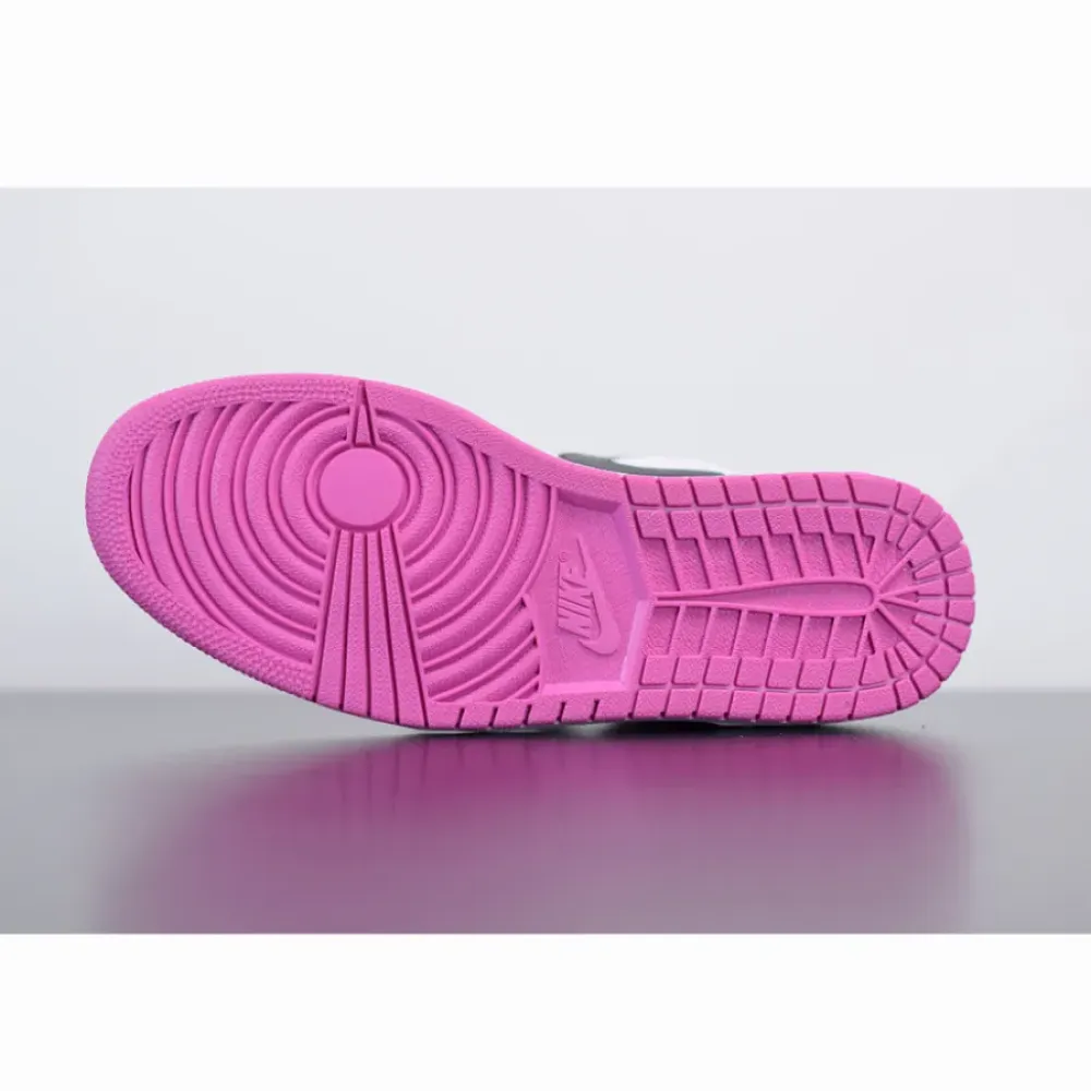 Air Jordan 1 Low Black/White-Magenta  CK3022-005