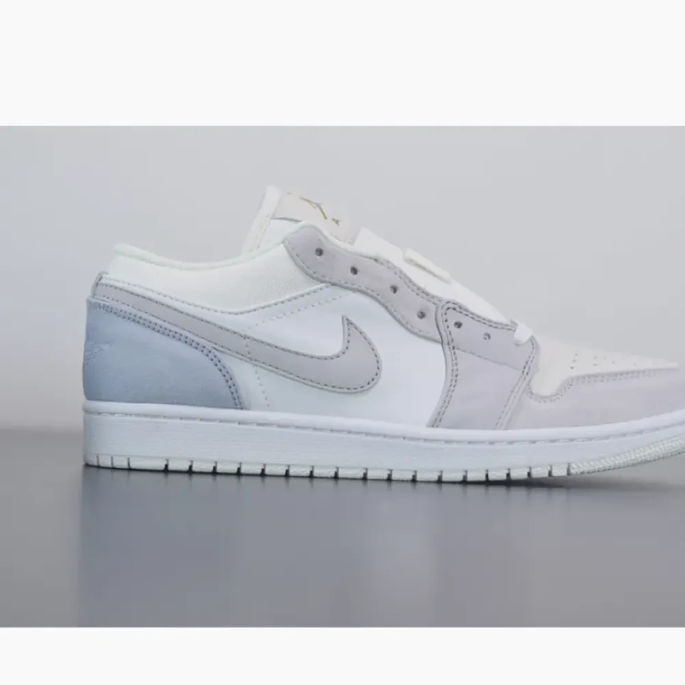 Air Jordan 1 Low “Paris” White/Sky Grey-Football Grey  CV3043-100