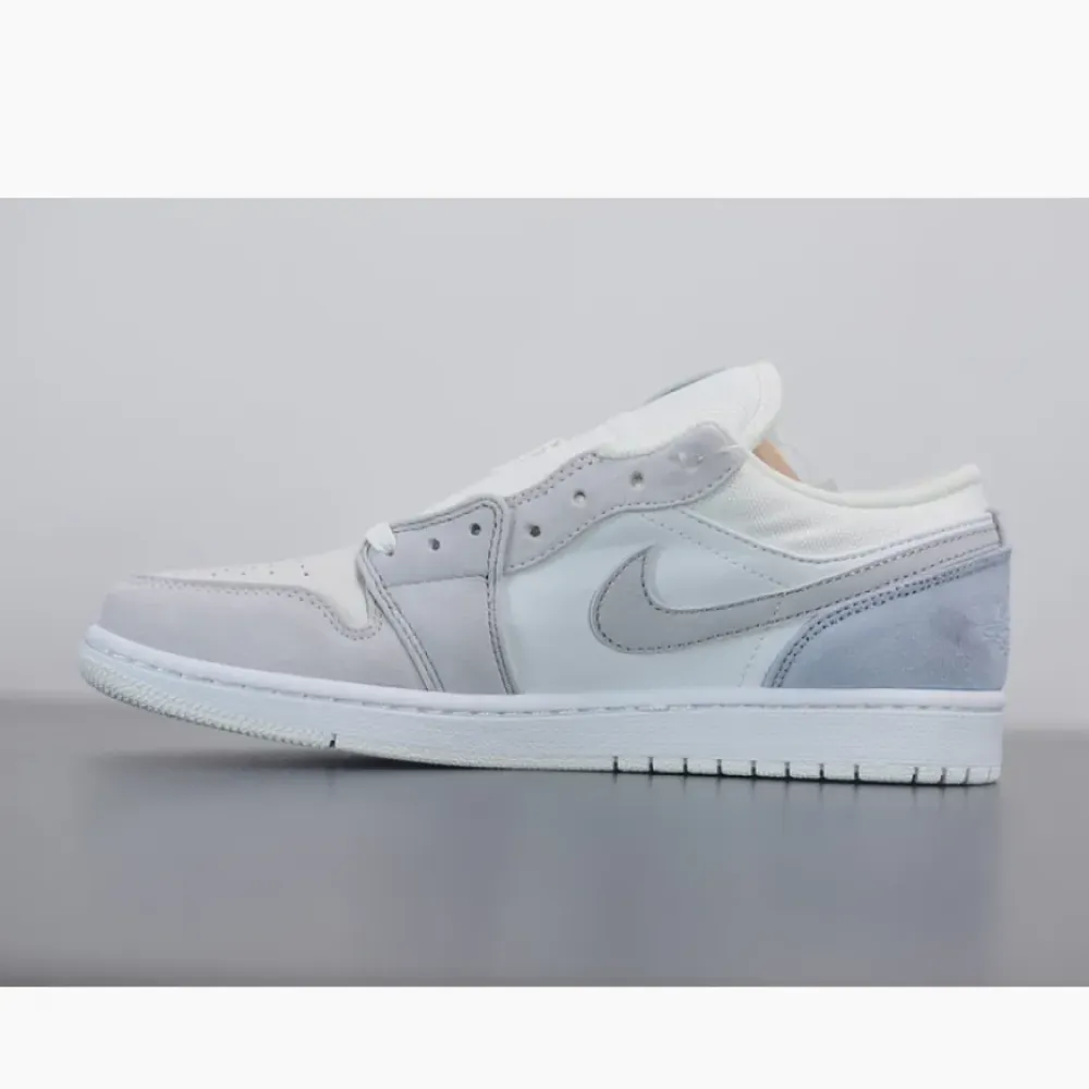 Air Jordan 1 Low “Paris” White/Sky Grey-Football Grey  CV3043-100