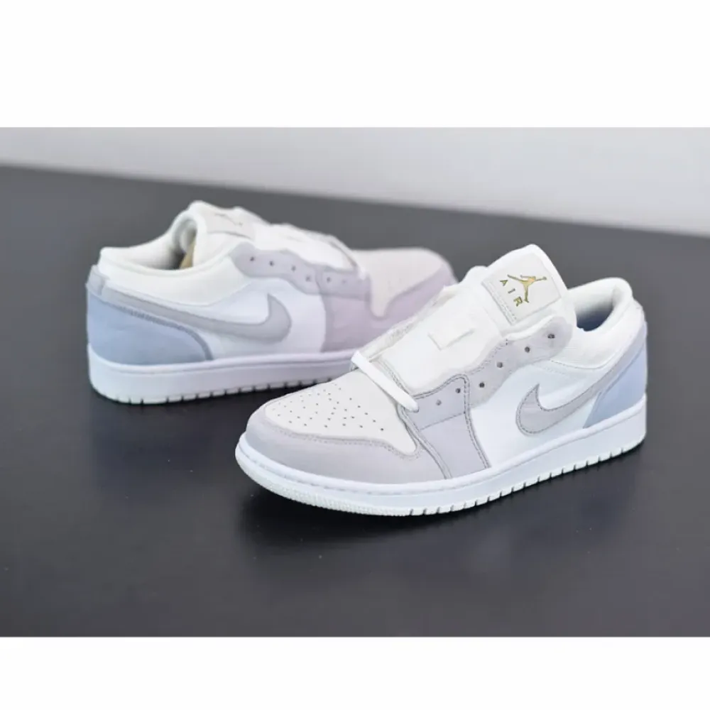 Air Jordan 1 Low “Paris” White/Sky Grey-Football Grey  CV3043-100