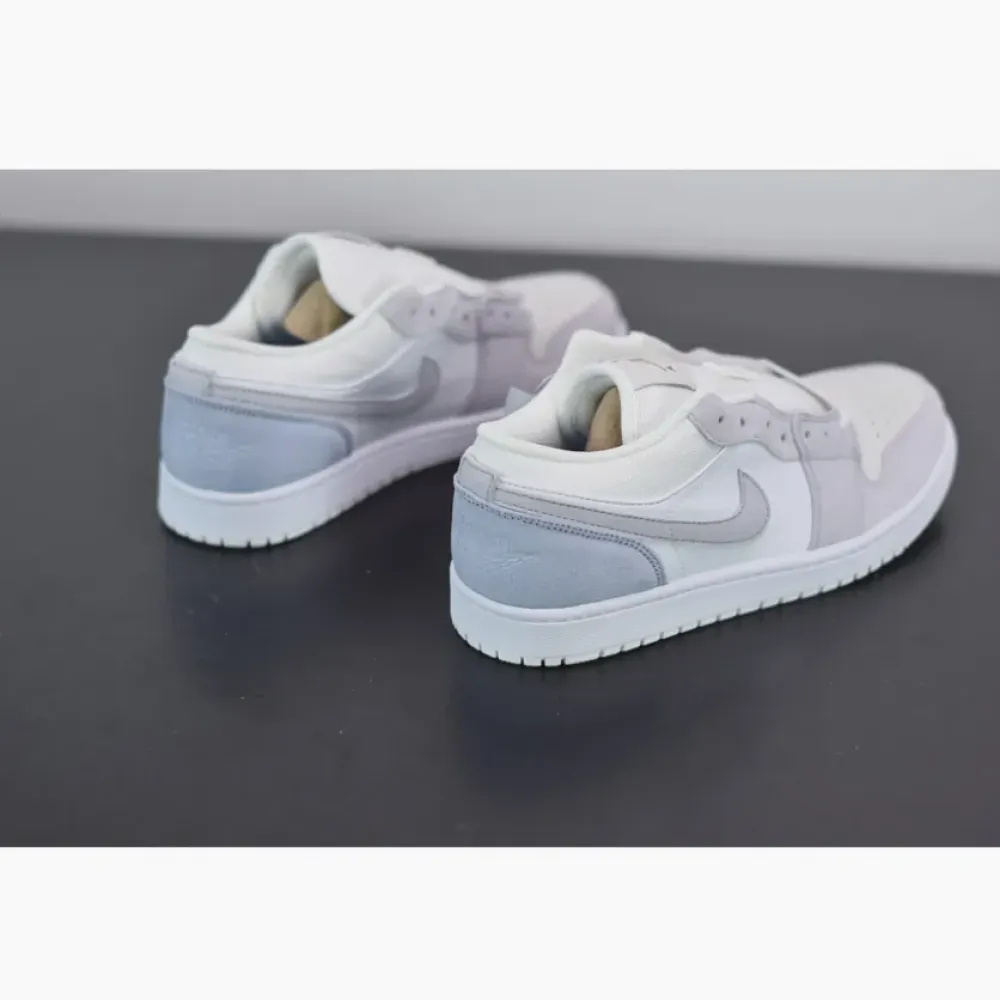 Air Jordan 1 Low “Paris” White/Sky Grey-Football Grey  CV3043-100